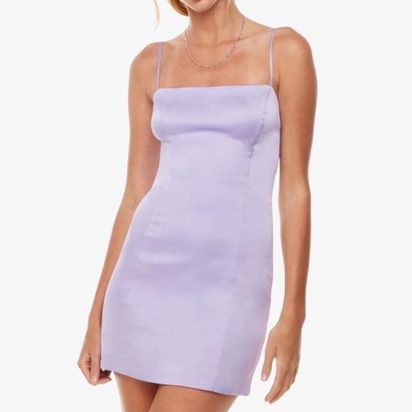 Aritzia Sunday Best Shimmer Mini Dress Lavender 6 NWT - Picture 15 of 15
